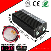 Inversor DC-AC de 1500W Inversor de onda sinusoidal pura de 12VDC / 24VDC a 110VAC / 220VAC